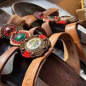 Taos beaded sandals